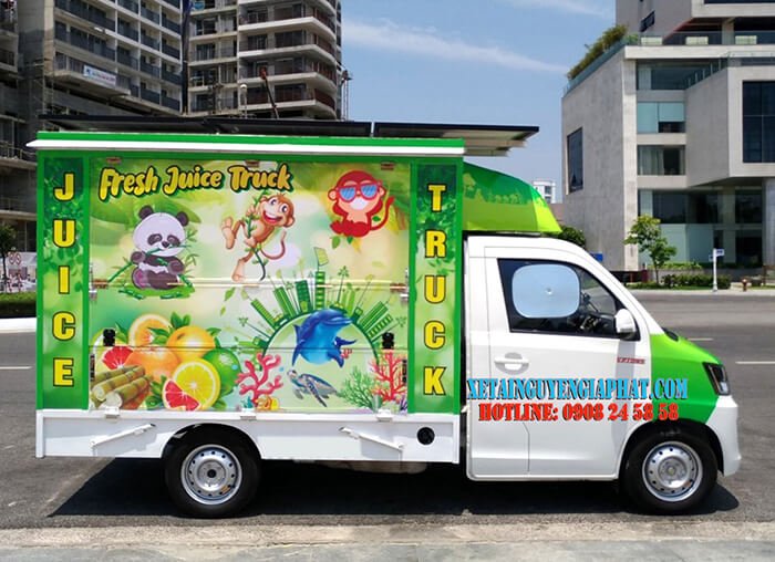Xe tải bán nước trái cây juice truck